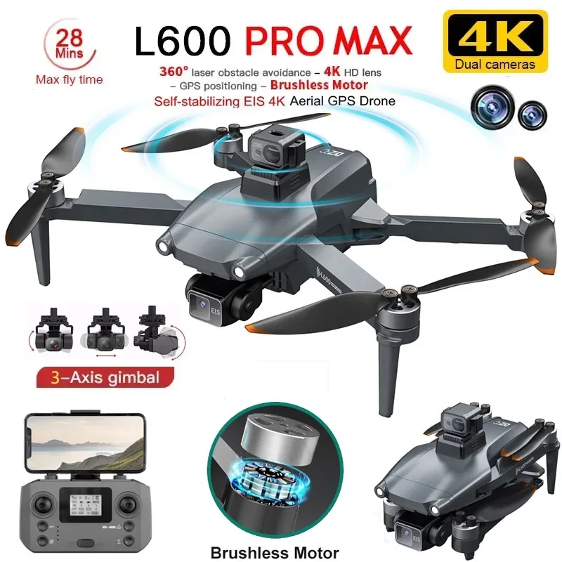 Drone Gimbal - L600 PRO MAX GPS Drone Professionele