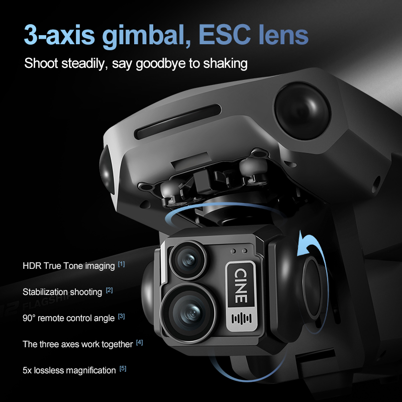 8K 3-assige Gimbal Brushless 7 - Drone Gimbal recensie en prijs