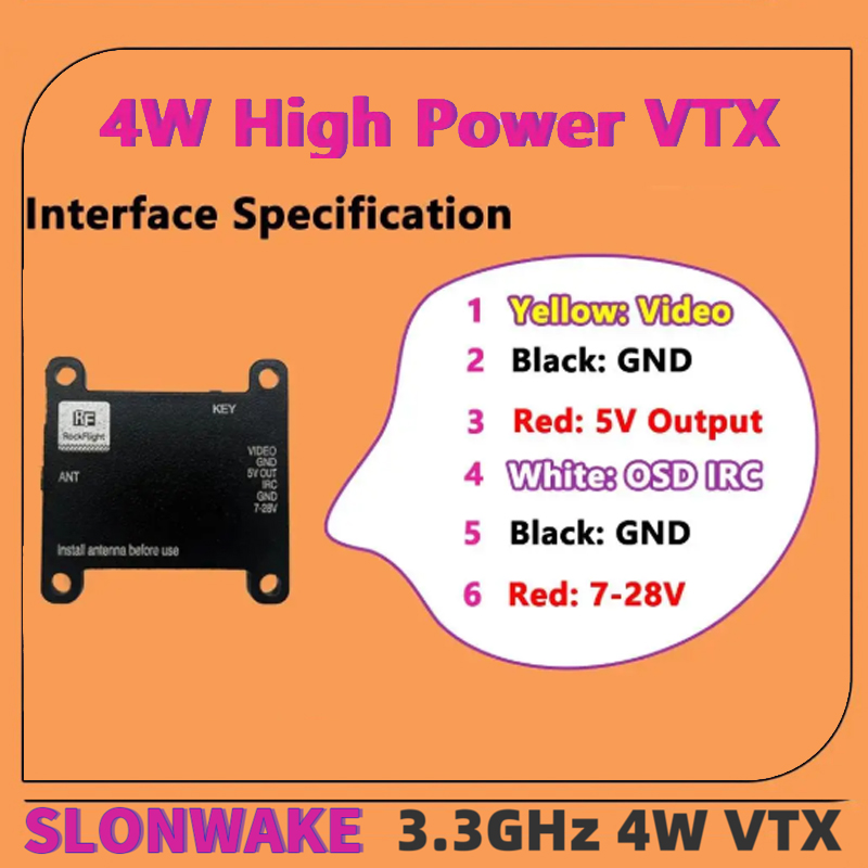 SLONWAKE FPV 3.3G 16CH 4000mW  - Drone Antenna recensie en prijs