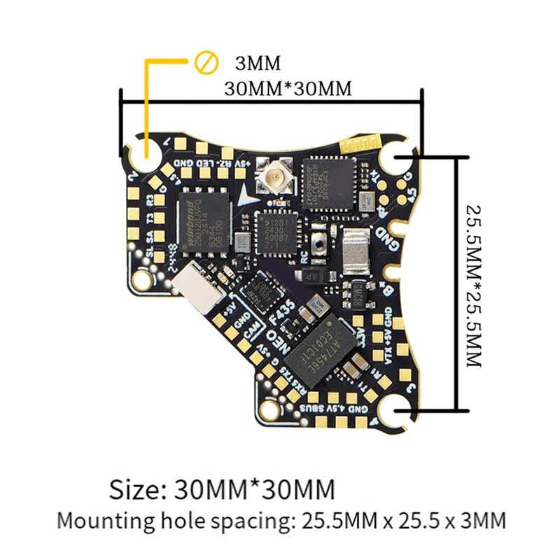 FBIL-F435 NEO 1S AIO Vluchtcon - Drone Flight Controller recensie en prijs