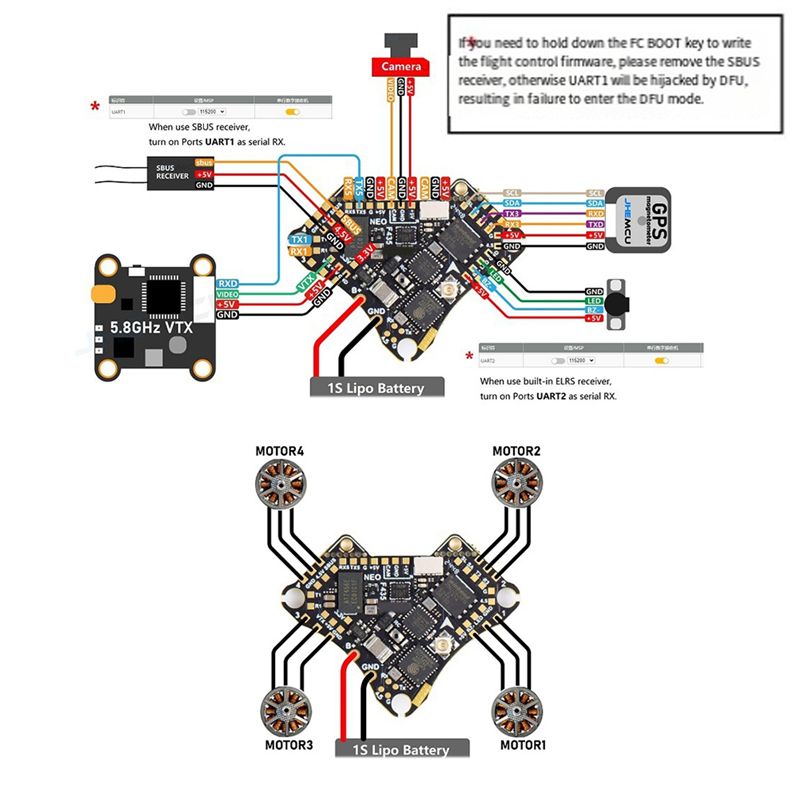 FBIL-F435 NEO 1S AIO Vluchtcon - Drone Flight Controller recensie en prijs