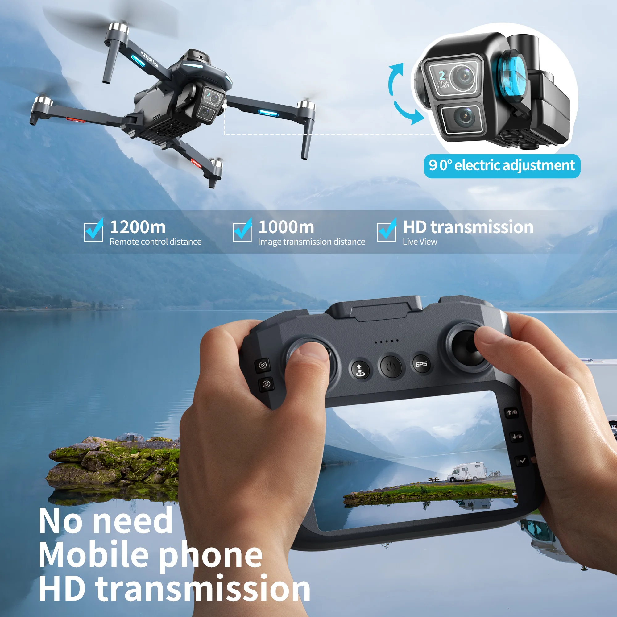 Lenovo XT606 Drone Professione - Drone Gps Mount recensie en prijs