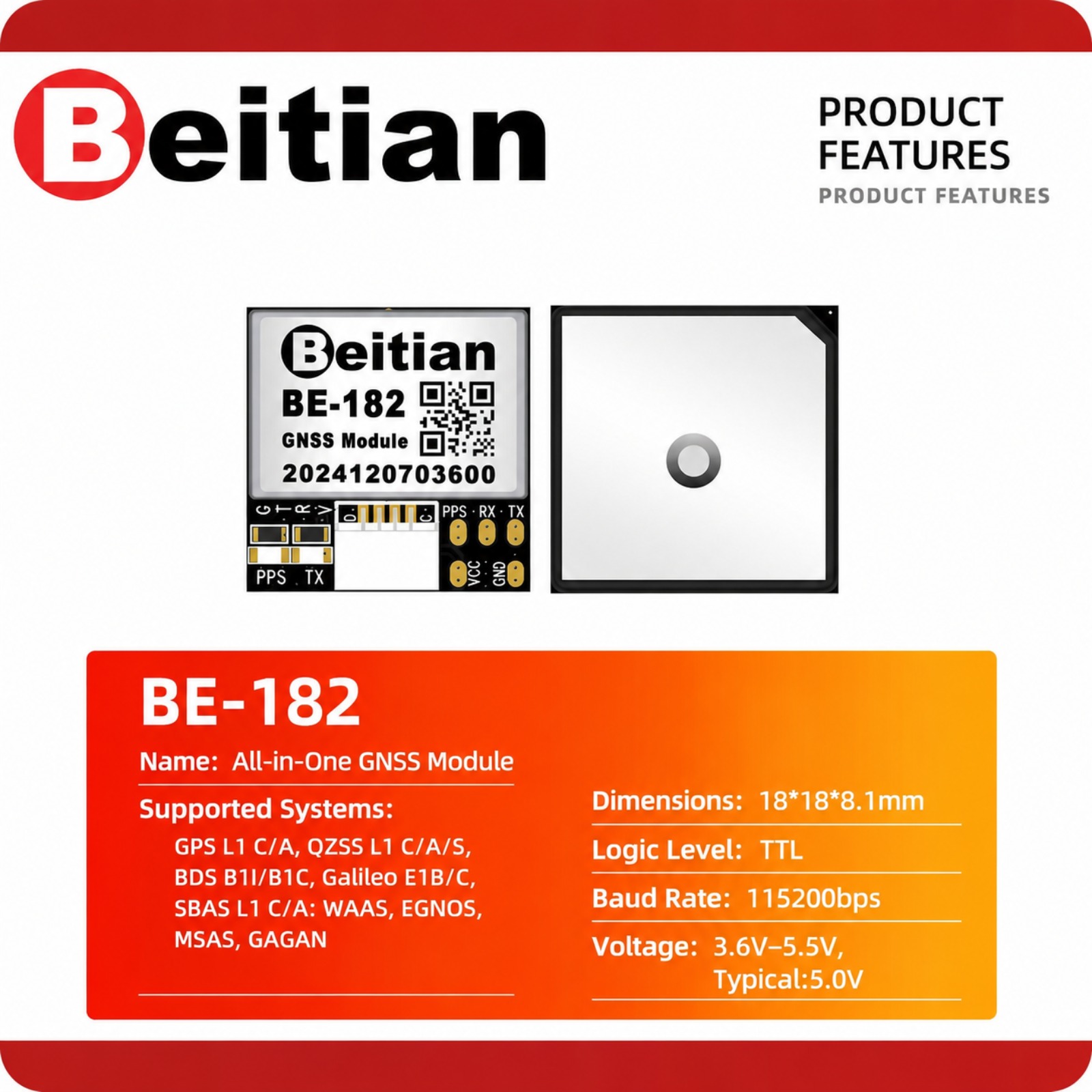 Beitian M10 Triple Mode GNSS-k - Drone Compass recensie en prijs