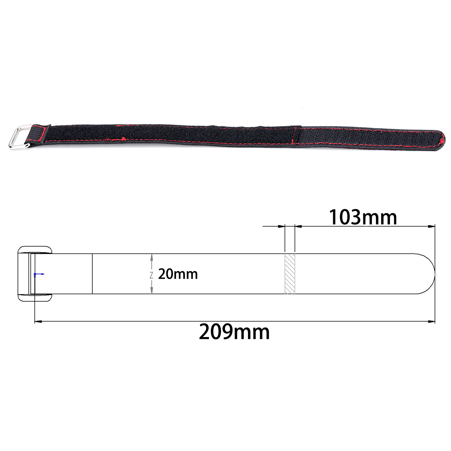 TCRC 2 STUKS 20x300MM Kevlar g - Drone Battery Strap recensie en prijs