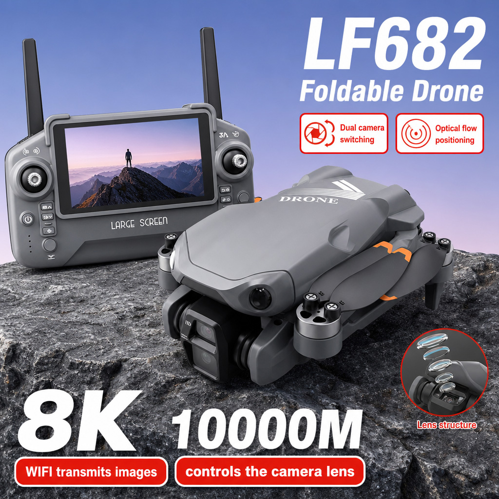 Luchtfoto LF682 Drone 8K HD Du - Drone Gimbal recensie en prijs